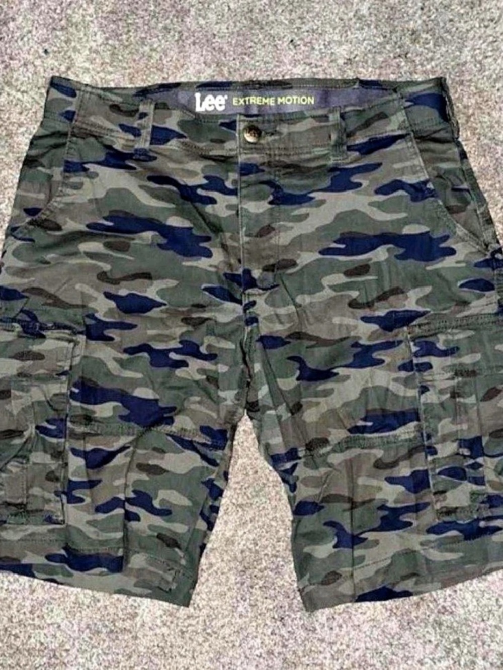 Lee Extreme Motion Crossroad Cargo Short Crossroad Camo Cargo Shorts Green &